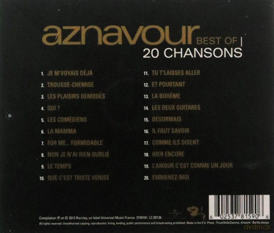 Charles Aznavour: Best Of 20 Chansons (PL) [CD]