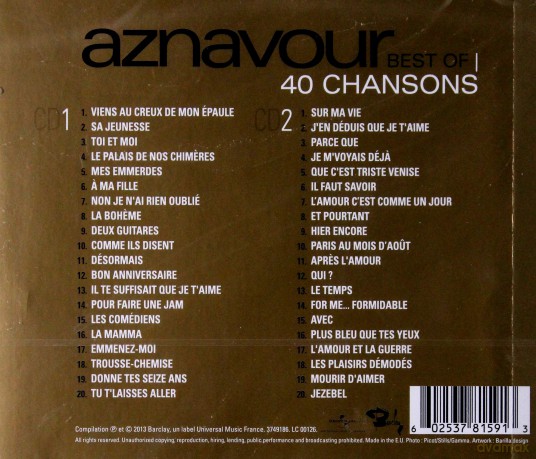 Charles Aznavour: Best Of 40 Chansons (PL) [2CD]