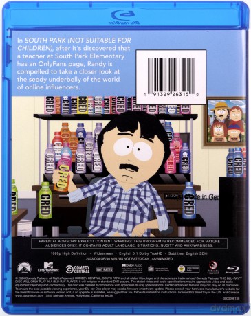 South Park (Not Suitable for Children) [Blu-Ray]