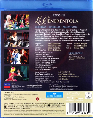 Juan Diego Florez: Rossini: La Cenerentola [Blu-Ray]