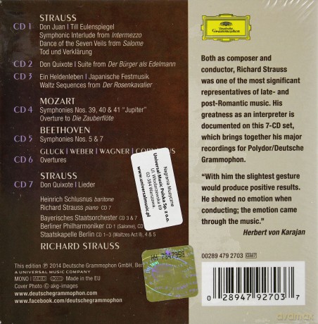 Richard Strauss: Strauss Conducts Strauss [7CD]