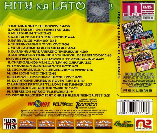 Hity Na Lato 2008 [CD]
