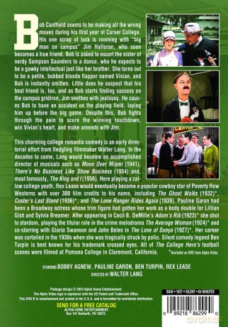 The College Hero (Silent) [DVD]