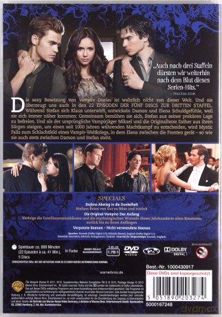 Pmiętniki Wampirów: Sezon 3 [5DVD]