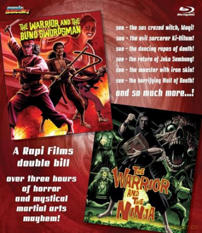 The Warrior and the Blind Swordsman / The Warrior and the Ninja - Double Bill [Blu-Ray]