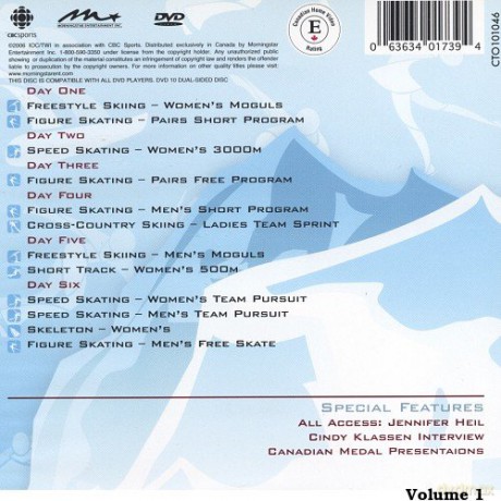 Torino 2006 Canada's Quest for Success: Volume 1 - Olympic Day 1 to 6 [DVD]