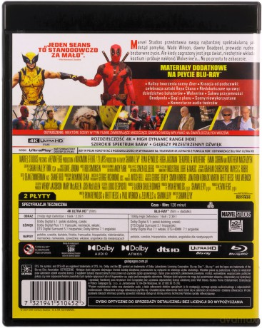 Deadpool & Wolverine [Blu-Ray 4K]+[Blu-Ray]