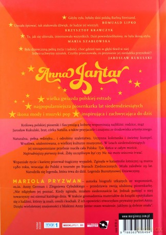 Bursztynowa Dziewczyna Anna Jantar we wspomnieniach - Mariola Pryzwan (TW) [KSIĄŻKA]