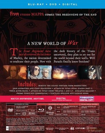 Attack on Titan: Final Season - Part 1 (Atak Tytanów) [3xBlu-Ray]+[3xDVD]