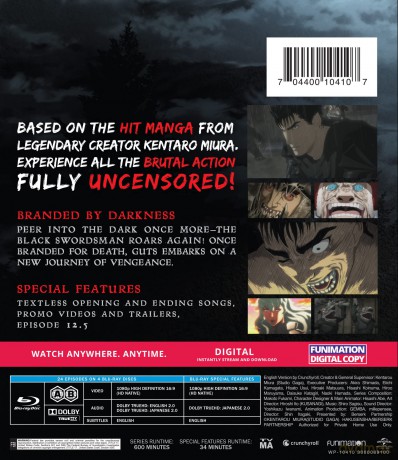 Berserk: The Complete Series - Essentials [4xBlu-Ray]
