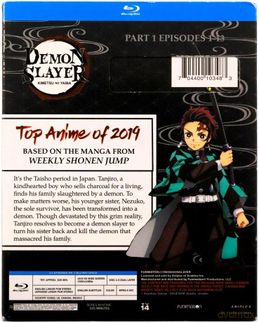 Demon Slayer: Kimetsu no Yaiba - Part 1 (Miecz zabójcy demonów: Kimetsu no Yaiba) [3xBlu-Ray]