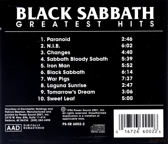 Black Sabbath: Greatest Hits [CD]