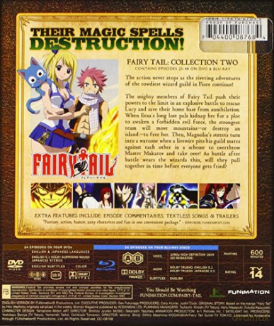 Fairy Tail: Collection Two (Episodes 25-48) [4xBlu-Ray]+[4DVD]