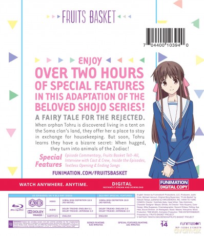 Fruits Basket (2019) - Season 1 Complete [DVD]