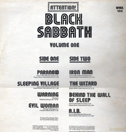 Black Sabbath: Attention Black Sabbath Vol.1 [Winyl]