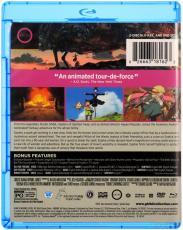 Howl's Moving Castle (Ruchomy zamek Hauru) [Blu-Ray]+[DVD]