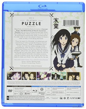Hyouka Part One [2xBlu-Ray]+[2xDVD]