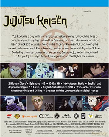 Jujutsu Kaisen Season 1 Part 1 [2xBlu-Ray]