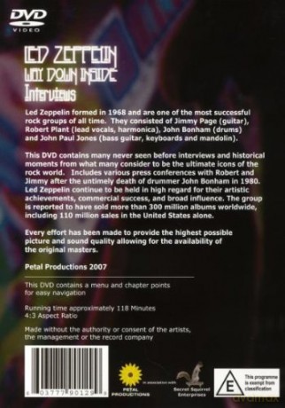 Led Zeppelin:  Way Down Inside - Interviews [DVD]