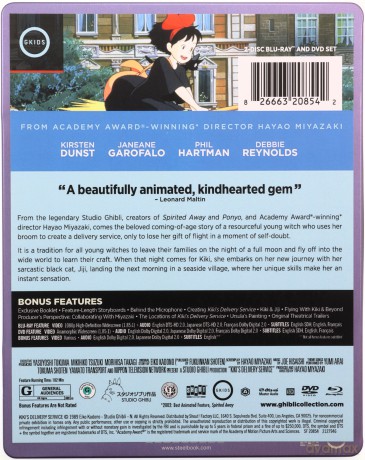 Kiki's Delivery Service (Podniebna poczta Kiki) (steelbook) [Blu-Ray]+[DVD]