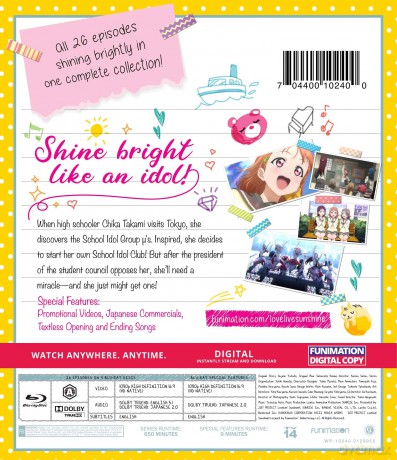 Love Live! Sunshine!!: The Complete Series [4xBlu-Ray]