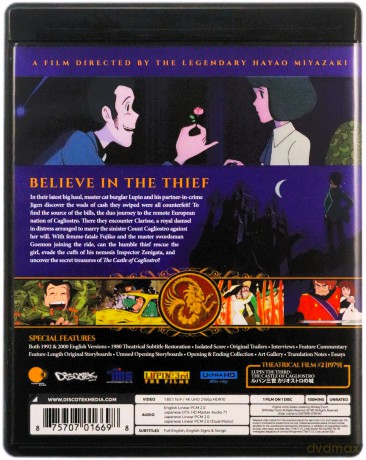 Lupin III: The Castle of Cagliostro (Lupin III: Zamek Cagliostro) [Blu-Ray 4K]