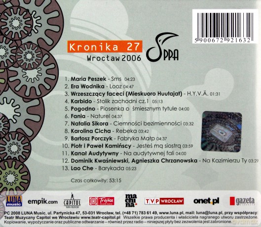 Różni Wykonawcy: Kronika 27. Przeg. Pios. Wroclaw 2006 [CD]