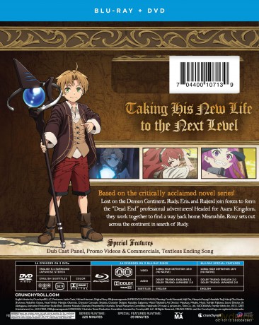 Mushoku Tensei: Jobless Reincarnation season 1 Part 2 [2xBlu-Ray]+[2xDVD]
