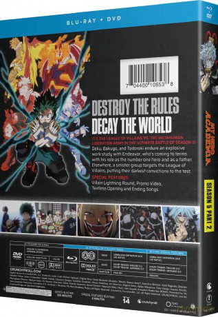 My Hero Academia season 5- Part Two (Akademia bohaterów) [2xBlu-Ray]+[2xDVD]