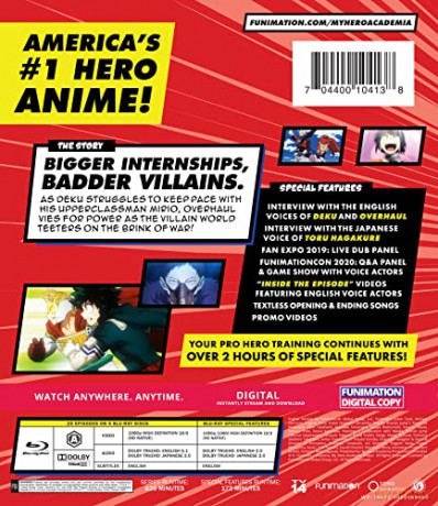 My Hero Academia  season 4 (Akademia bohaterów) [4xBlu-Ray]