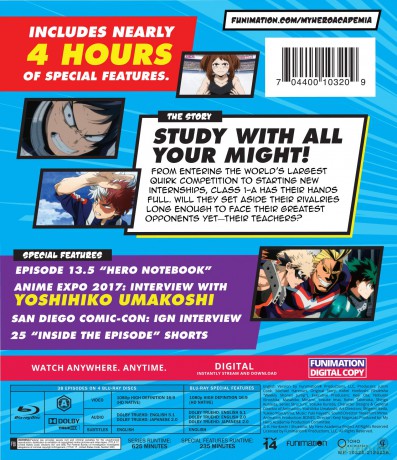 My Hero Academia: Season Two (Akademia bohaterów) [4xBlu-Ray]