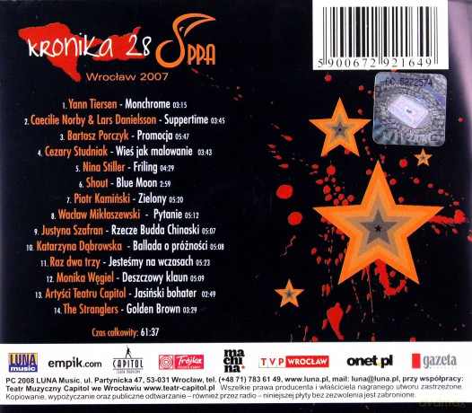 Różni Wykonawcy: Kronika 28. Przeg. Pios. Wroclaw 2007 [CD]
