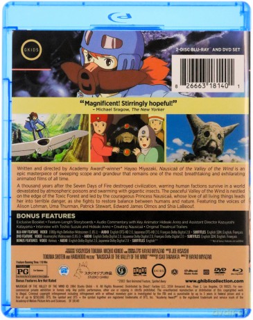 Nausicaa of the Valley of the Wind (Nausicaä z Doliny Wiatru) [Blu-Ray]+[DVD]