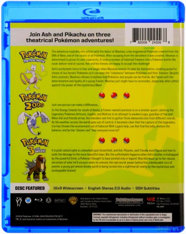 Pokémon: The Movies 1-3 [Blu-Ray]