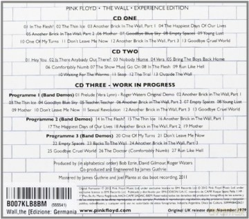 Pink Floyd: Wall, the [3CD]