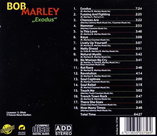 Bob Marley: Exodus [CD]