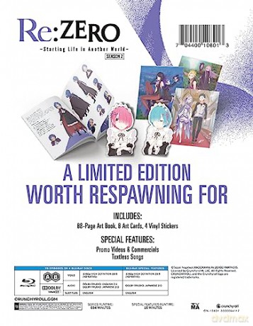 Re:ZERO: Starting Life in Another World season 2 (Re: Życie od zera w innym świecie) Limited Edition [4xBlu-Ray]