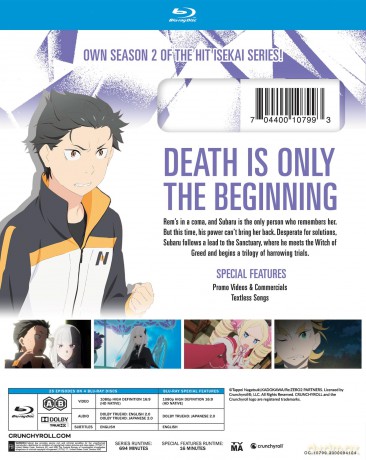 Re:ZERO: Starting Life in Another World season 2 (Re: Życie od zera w innym świecie) [4xBlu-Ray]
