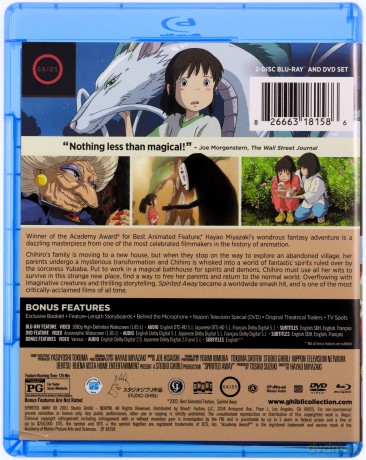 Spirited Away (Spirited Away: W krainie bogów) [Blu-Ray]+[DVD]