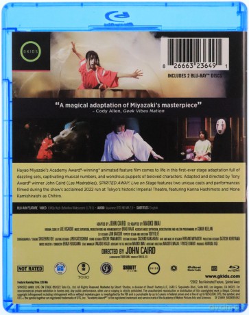 Spirited Away: Live on Stage [2xBlu-Ray]