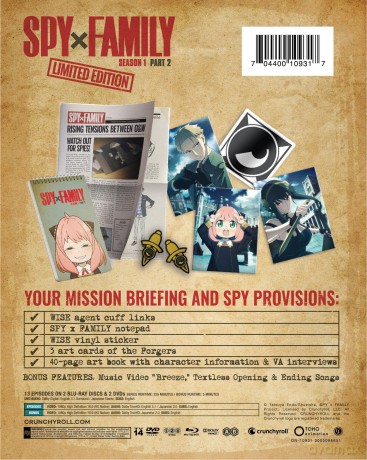 SPY x FAMILY: Season 1 Part 2 [Blu-Ray]+[DVD]