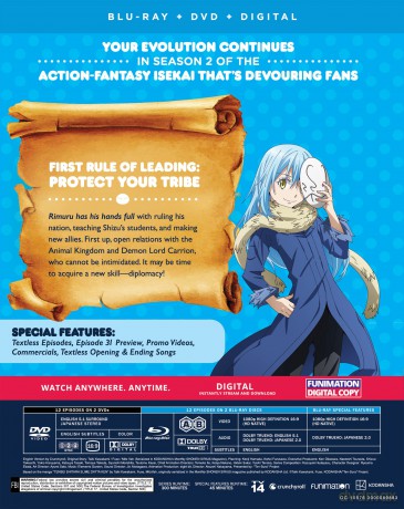 That Time I Got Reincarnated as a Slime: Season 2 Part 1[2xBlu-Ray]+[2xDVD]