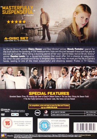 Homeland Season 3 [4DVD]