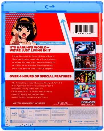 The Melancholy of Haruhi Suzumiya: Seasons 1 & 2 [4xBlu-Ray]