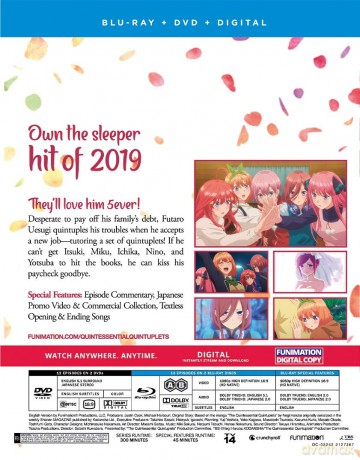 The Quintessential Quintuplets: Season 1 [2xBlu-Ray]+[2DVD]