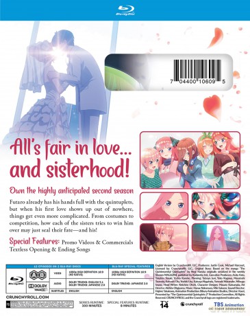 The Quintessential Quintuplets: Season 2 [2xBlu-Ray]