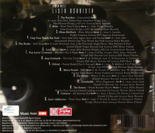 Lista Osobista Piotra Metza [CD]