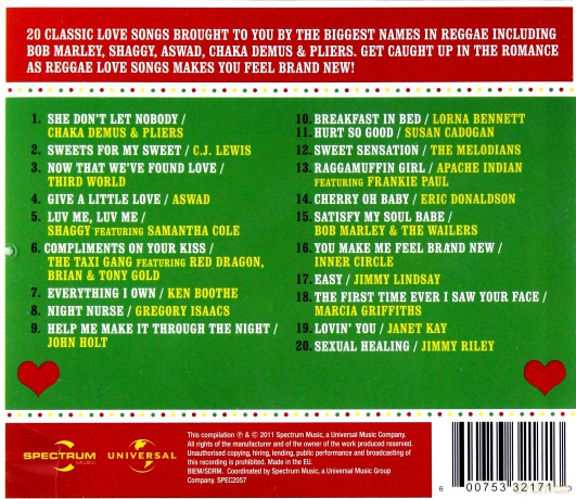 Reggae Love Songs [CD]