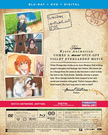 Violet Evergarden I: Eternity and the Auto Memory Doll - Movie [DVD]