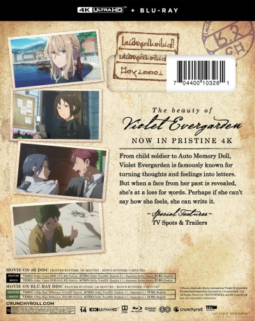 Violet Evergarden: The Movie [Blu-Ray 4K]+[Blu-Ray]